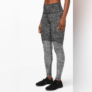 Lululemon Womens Sz 4 Wunder Under High-Rise Tight *Blocked Full-On Luxtreme 28"